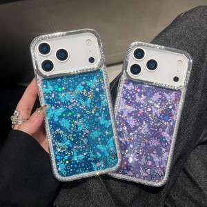 เคสโทรศัพท์มือถือกันกระแทก ลายดอกไม้ผีเสื้อ กรอบเพชร ดีไซน์แฟชั่นสำหรับสาวๆ วัสดุ TPU+PC ป้องกันรอยนิ้วมือ สำหรับ 17 Pro Max - Product Image 5