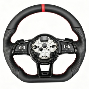 Volant personnalisé pour VW Polo GTI Scirocco GTS GTE GLI R-Line <span class=keywords><strong>Golf</strong></span> <span class=keywords><strong>6</strong></span> MK4 Mk5 MK7 <span class=keywords><strong>GTD</strong></span> CC - Product Image 1