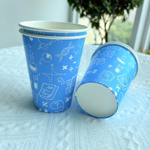 1000 Uds. Vasos de papel de pared doble desechables impermeables ecológicos personalizados de 12oz con logotipo personalizado para cafetería de oficina de empresa - Product Image 4