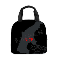 Saipan Custom Design Waterdichte Robuuste Draagtas met Handvat voor School, Vissen, Buitenactiviteiten, Barbecue, Wandelen, Weekendtrip, Markt, Winkelen
