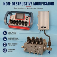 Transmisor y Receptor Inalámbrico Duradero de 500 Metros para Control Remoto de Maquinaria de Construcción NM-042