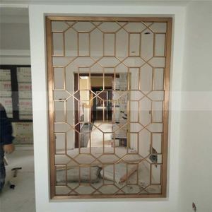 ANN007 Luxury Modern Design High-End 201 304 Stainless Steel Customized Art Theme Multi-Functional Durable Screen <b>Room</b> <b>Divider</b> - Product Image 2