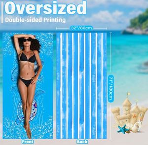 Fournisseur de serviettes de plage en microfibre bicolores à faible MOQ, double face tissée en couleur, échantillon disponible, serviette de plage OEM - Product Image 4