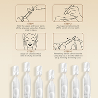 Sérum anti-âge OEM personnalisé BFS de marque privée Ampoules faciales sans eau pour le blanchiment du visage Cibles de voyage Rides Ridules