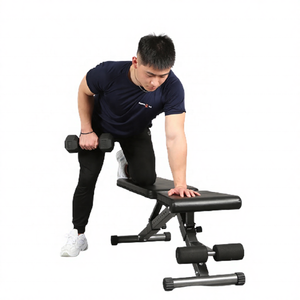 Rising Fitness <span class=keywords><strong>Mini</strong></span> banc assis de haute qualité Banc d'haltères pliable multifonctionnel pour la musculation en acier - Product Image 2