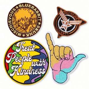 Manufacturer Design Clothing Applique <b>Patch</b> With Embroidered <b>Patches</b> Custom Embroidery - Product Image 1