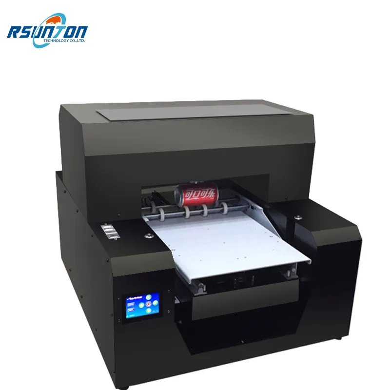 Multifuncional Auto UV Led Impresora A3 Tarjeta de plástico de madera Cubierta del teléfono móvil en la impresora UV de cama plana A3