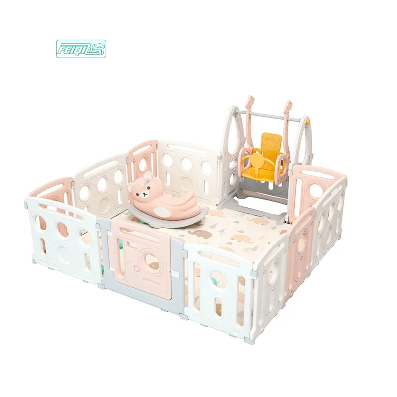 Children new design Amusement Park kids indoor playground plastic fence cheap baby playpen