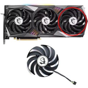 4PIN PLD09210B12HH แท้90มม. สำหรับ3080Ti RTX3080 MSI GeForce RTX3060 <span class=keywords><strong>3060</strong></span> <span class=keywords><strong>Ti</strong></span> RTX 3070 3080 3090เกม <span class=keywords><strong>X</strong></span> <span class=keywords><strong>Trio</strong></span> กราฟิกการ์ด F - Product Image 3
