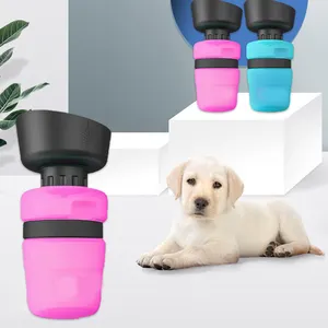 Botella de agua portátil para mascotas, botella de agua para perros al aire libre, suministros para mascotas al por mayor