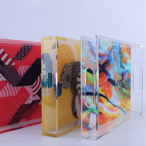 Khay Dịch Vụ Quảng Trường Màu Acrylic Khay Trưng Bày Acrylic Theo Yêu Cầu - Product Image 5