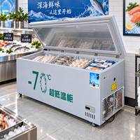 Congélateur commercial haut de gamme -86°C ℃   Congélateur sous comptoir à température unique à refroidissement direct en acier inoxydable 201
