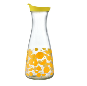 1L botella de vidrio transparente para elaboración casera con tapa de rosca de plástico para agua de limón naranja Tequila venta a granel - Product Image 2