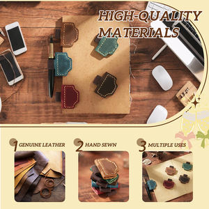 Segnalibro Magnetico Personalizzato in Pelle con Iniziali, Portapenne Integrato, per Lettori, Donne, Uomini, Insegnanti, Amanti dei Libri - Product Image 5