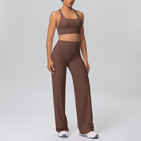 PASUXI 2026 Ensemble de Sport 3 Pièces Personnalisé pour Femme, Tenue de Yoga de Fitness Sans Couture à Manches Longues