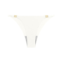 Logo personnalisé G String Culotte Taille Basse String en Nylon Solide Sans Couture avec Découpe au Laser String en Soie Glacée avec Anneau en Métal String avec Bragas