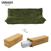 Canapé 3 places sans accoudoirs en tissu rembourré et capitonné, design minimaliste moderne, confortable et très demandé