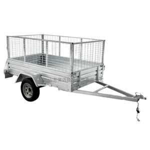 Remorques agricoles pour cages à animaux, remorques à caisses fermées <span class=keywords><strong>avec</strong></span> <span class=keywords><strong>roue</strong></span> <span class=keywords><strong>de</strong></span> <span class=keywords><strong>secours</strong></span>, <span class=keywords><strong>remorque</strong></span> galvanisée - Product Image 1