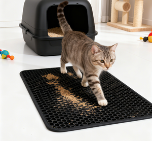 Eva Materiaal Mesh Zeef Gemakkelijk Schoon Te Maken Kattenbakmat Dubbellaags Waterdichte Urinebestendige Vangmat - Product Image 5
