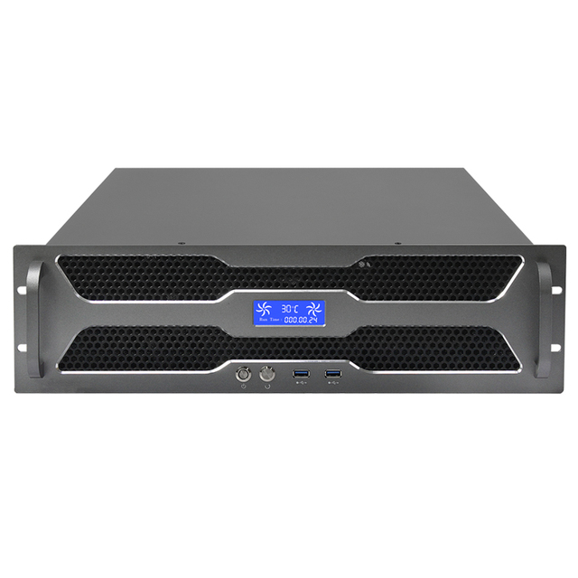 HTPC3U 19 Inch ATX Industrial Server Case 3U Rack Mount Chassis in Stock for Industrial Computer Accessories