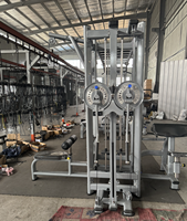 Machine de musculation commerciale multifonction 8 stations 12 fonctions avec système de croisement de câbles tout-en-un et pile de poids sélectionnable