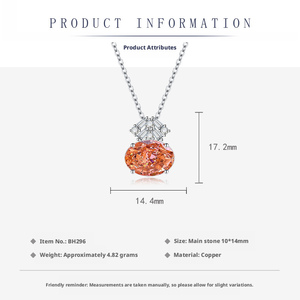 Ensemble de bagues géométriques en cuivre faites à la main pour femmes, bijoux en pierre de carbone haute qualité rouge orangé 10*14mm, zircone cubique ovale - Product Image 2