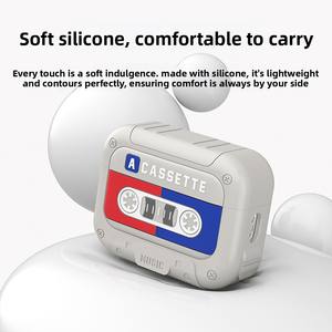 Funda de silicona con diseño de audio musical a la moda <span class=keywords><strong>para</strong></span> <span class=keywords><strong>Airpods</strong></span> 4 / <span class=keywords><strong>Pro</strong></span> <span class=keywords><strong>2</strong></span> con pulsera funda protectora multiusos <span class=keywords><strong>para</strong></span> deportes y gimnasio - Product Image 3