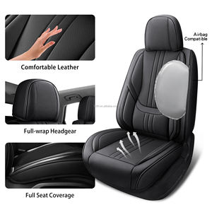 Yüksek kalite özel 9-Piece tam Set deri araba klozet kapağı s su geçirmez evrensel dört mevsim için 9 adet araba klozet kapağı - Product Image 3