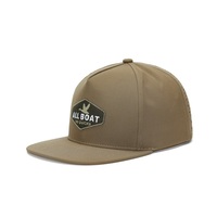 Casquette snapback à visière plate, légère, avec logo brodé personnalisé, 5 panneaux, pour usage extérieur, matière respirante