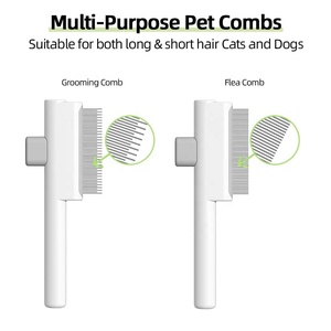 Peine de Silicona Pequeño y Versátil con Función de Desenredado con un Solo Toque y Autolimpieza para el Cuidado de Gatos - Product Image 2