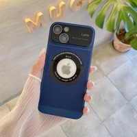 Usine Nouveau Original De Luxe Mobile Téléphone Cas pour iPhone 17 16 15 14 13 Pro Max Visible Logo Conception Grande Fenêtre Galvanoplastie