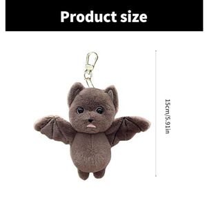 8742 Adorabile Portachiavi Peluche a Forma di Pipistrello, Morbido Ciondolo per Borsa, Ornamento Cartoon per Zaino, Regalo di Halloween per Ragazze - Product Image 2
