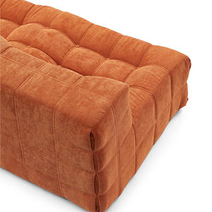 لفة فراغ ضغط الرجعية الهراء كسول كوردوروي الإسفنج الكامل غرفة المعيشة أريكة مزدوجة النسيج - Product Image 3