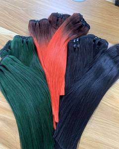 Extensiones de cabello de trama de máquina virgen de doble estiramiento al mejor precio 100%, extensión de trama de cabello humano de color de doble trama de costura a máquina - Product Image 4