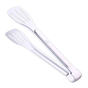 Stainless Steel Food Tongs 24Cm Long For Bread Meatball Steak Barbecue Baking Tools High Temperature Resistant - Product Image 4