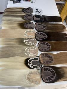 Listo Para Enviar Sedoso Recto Color Natural 6X7 Base Mono Con Trama Abierta Pelo Europeo Topper Para Mujeres 16 Pulgadas En Stock - Product Image 6