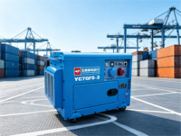 Groupe électrogène diesel super silencieux 6,5 kW, triphasé, puissance égale, monophasé 400 V 230 V, portable, 7,5 kW max, démarrage électrique, AVR, roues, 50 Hz