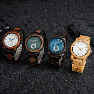 Montre à quartz personnalisée pour hommes, style classique de luxe ETA, haute qualité, étanche, en bois, avec affichage du cadran et pointeur à bas quantité minimale de commande, livraison directe - Product Image 6