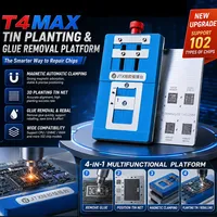 Jig Fixture Universal JTX T4 MAX untuk Reballing BGA, Mendukung 102 Model Chip, Alat Perawatan dan Pembersihan Lem IC serta Penanaman Timah pada Perangkat Seluler