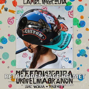 Casco Abierto Unisex ALPINES FOX, Resistente, con Hebilla de ABS, para Motocicleta, para Hombre y Mujer - Product Image 2