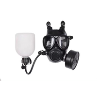 CE Approved NBC Full Face Gas Mask air Respirator Safety Gas Mask with Long Tube Drink Bottle for Safety protection