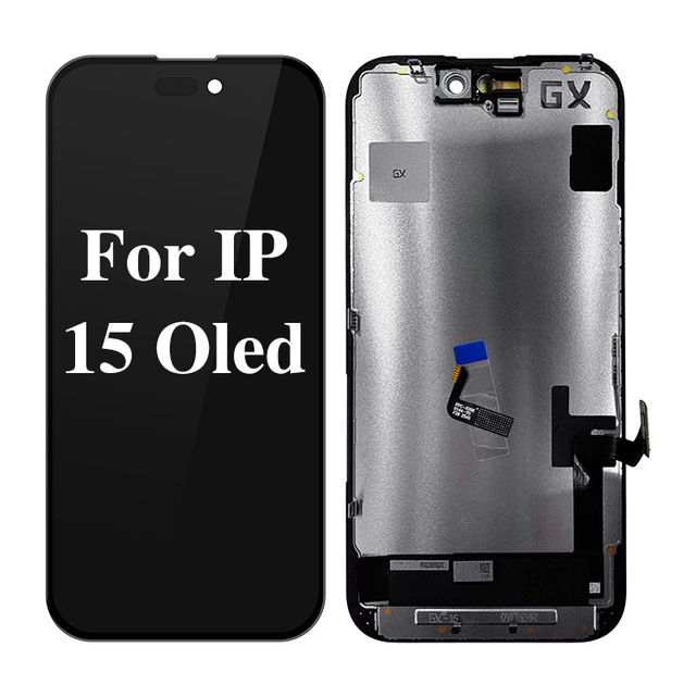 100% GX OLED Display for iPhone 15 Screen Lcd 6.1inch Cell Phone Replacement Repair Broken Digitizer Assembly Mobile Pantalla