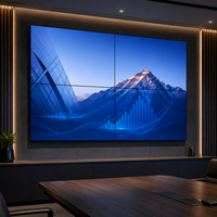 Écran mural vidéo LED rétroéclairé 4K LCD Full Array à cadre ultra-fin, écran de raccordement, Adobe RGB 98% pour salle de contrôle et de conférence
