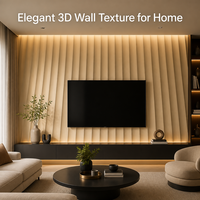 Panneaux muraux 3D ondulés de luxe pour hall d'hôtel, en MDF ignifuge sur mesure, épaisseur 18 mm