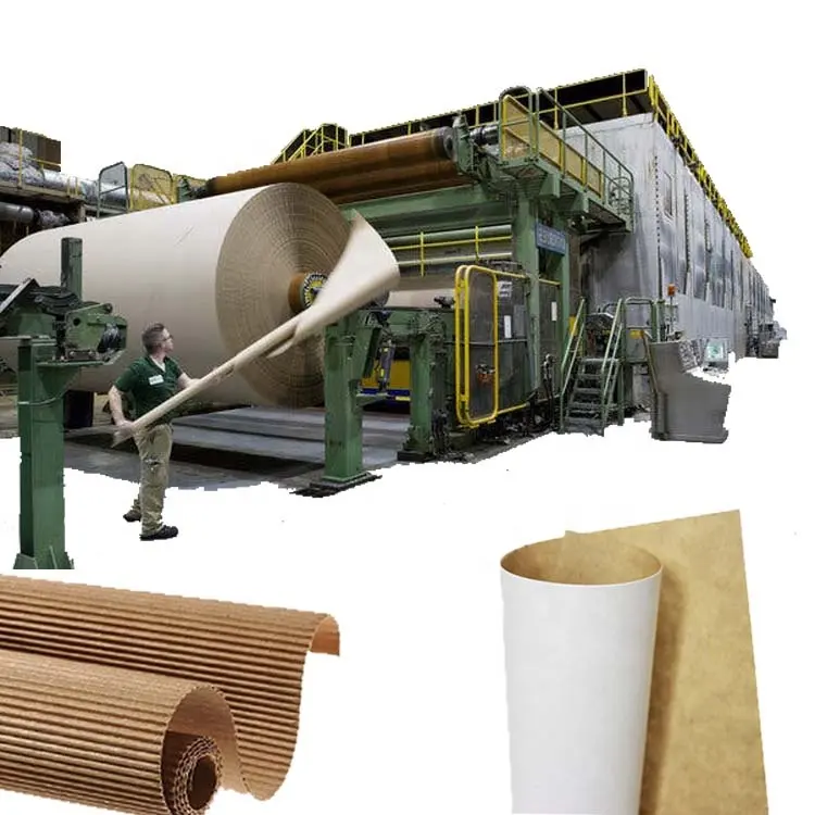 automatic 2 ply corrugated cardboard box paper roll making machine