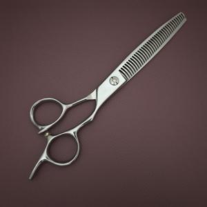 Tijeras de peluquería para mascotas de 7 pulgadas, tijeras de entresacar 440C para cortar el pelo de perros, tijeras planas, herramienta profesional de peluquería - Product Image 4