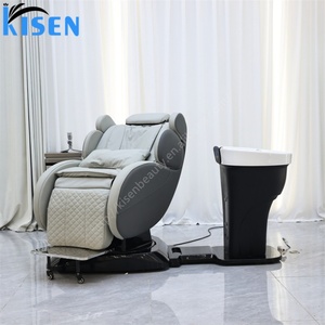 KISEN High Quality Beauty Luxury Salon Furniture <b>Overall</b> Lifting Customized Modern Electric Shampoo Massage Chair Spa for Sale - Product Image 6