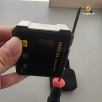 Inclinomètre numérique à double laser, détecteur d'angle magnétique 4 faces pour le travail du bois et la construction avec boîtier en alliage d'aluminium