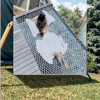 Filet d'escalade sur mesure en HDPE pour extérieur, filet de protection de sécurité en maille