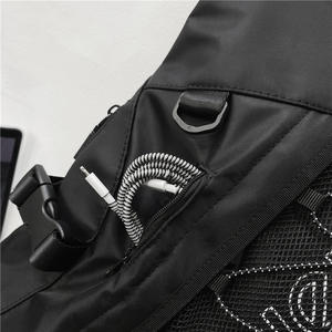 WePower Sac de poitrine en nylon pour homme, sac bandoulière de grande capacité, couleur unie, tenues de tous les jours, automne 2023 - Product Image 4